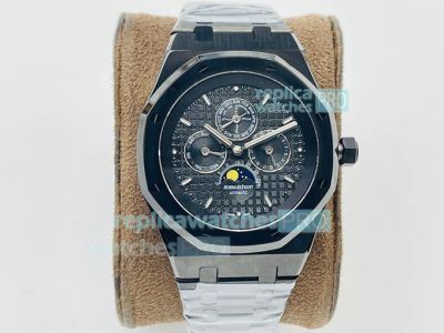 Swiss Audemars Piguet Royal Oak 26606 Replica Watch Black Moonphase Watch